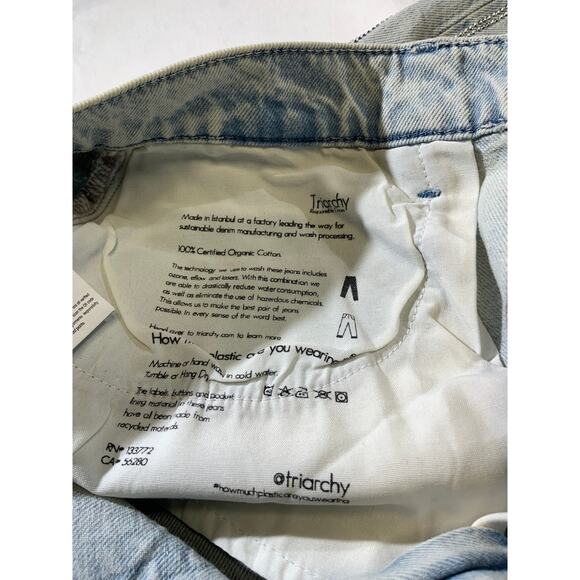 Triarchy Women's Blue  Ms. Sofiane  High-Rise Slit Denim Skirt - Size 31 - NWT - Picture 6 of 6